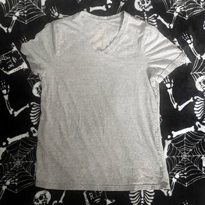 Plain Well-Fitted Grey Faded Glory tee